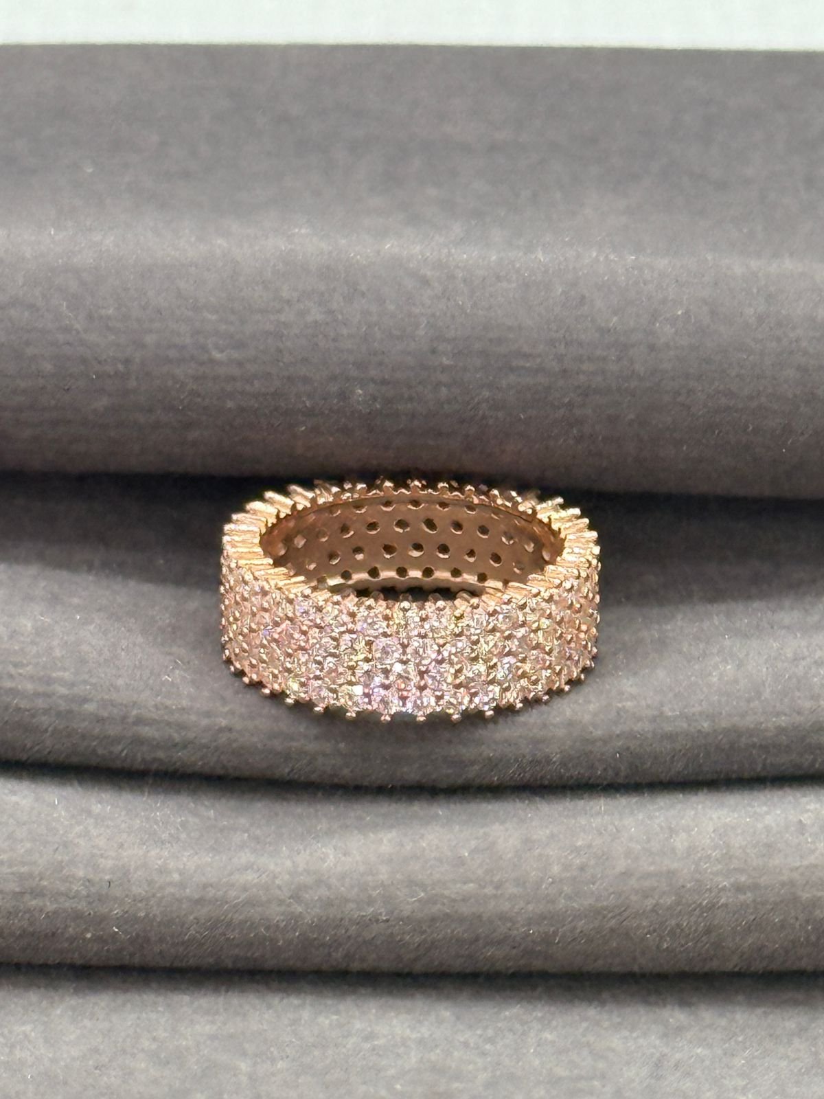 Premium Rose Gold Plated 92.5 Silver Love Ring 